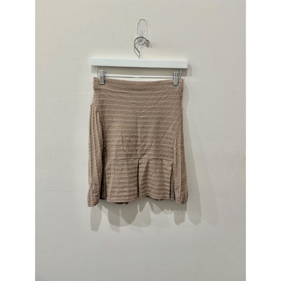 Missoni High Waisted Ruffle Hem Mini Knit Skirt Beige Women's Size 42 IT / 6 US - Picture 2 of 5